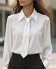 ASKSA Chemisier Femme Cravate Manches Longues Hauts Voir les images du produit 2