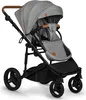 A studio shot of a gray baby stroller against a white background. Anteprima dell’immagine prodotto
