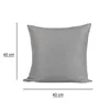 Kissenbezug Canada 40x40 cm grau hell elegant meliert Deko Produktbild-Vorschau 2