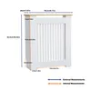 FATIVO Cache-radiateur 78×20×92,5 cm – Cache-radiateur haut Voir les images du produit 4