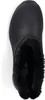 A top-down view of a black slipper. Voir les images du produit