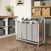 HOMCOM Wäschekorb mit 4 Fächer 160 L Wäschesammler mit Produktbild-Vorschau 9