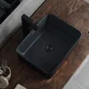 Umywalka Nablatowa Ceramiczna Matowa Czarna 48X36 Podgląd zdjęcia produktu 5