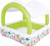 Aufblasbares Kinderbecken mit Abdeckung 143x143x123cm Produktbild-Vorschau 1