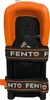 A close-up, front-facing view of a pair of orange and black knee pads. Anteprima dell’immagine prodotto