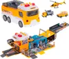 Kinderset 2in1-Garage: Bauwagen Rückwärtsgang Hubschrauber Produktbild-Vorschau 8
