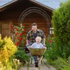 Relaxdays Rosenbogen Blatt, HxBxT:226x144x36,5cm, Rankhilfe Produktbild-Vorschau 3
