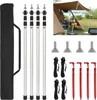 Fiqops 4x tyč na stan tyč na plachtu tyč na stany 87-234cm Náhľad obrázku produktu 1