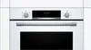 A front view of a white Bosch oven. Produktbild-Vorschau
