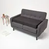 HOMESCAPES Sitzauflage Velours schwarz, 100 x 50 cm - Produktbild-Vorschau 5