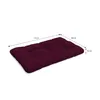 A purple cushion with dimensions indicated by lines and text. Voir les images du produit