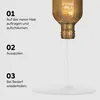 Instructions for using a shampoo product, showing the product being dispensed. Produktbild-Vorschau