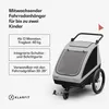 Klarfit GoKiddo Fahrradanhänger 2 Kinder - 2-in-1 Produktbild-Vorschau 2