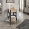 Odkládací stolek Dayton 35x35x70,5 cm - Průmyslové dřevo Náhled obrázku produktu 7