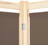 vidaXL třídílný dělič místností hnědý 120 x 170 x 4 cm Náhled obrázku produktu 4