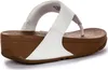 FitFlop Lulu Leather Toepost  Teenslippers - Wit - Maat 37 Produktbild-Vorschau 11