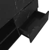 Armoire TV Sweiko de 200 cm, aspect marbre noir, portes en Voir les images du produit 14