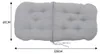 Livingandhome Stuhlauflage 120 x 60 x 10 cm, Polster Produktbild-Vorschau 6