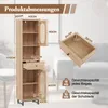 Úzka kúpeľňová skrinka COSTWAY 170 cm, ratanová skrinka na Náhľad obrázku produktu 2