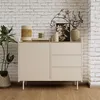 Kredenc Vicco Velina Krémová 100 x 82 cm se 3 zásuvkami a 1 Náhled obrázku produktu 3