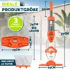 tillvex Poolsauger Orange/Anthrazit mit Akku & Produktbild-Vorschau 2