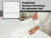 Spannbettlaken Jersey, 200x200 cm, weiß, 50% Baumwolle / Produktbild-Vorschau 4