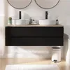 Mobile bagno sospeso Sorrento da 120 cm con doppio lavabo Anteprima dell’immagine prodotto 1
