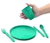 31-teiliges Picknick-Set, Picknickkorb und Mehrweggeschirr Produktbild-Vorschau 4