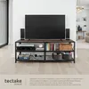 Meuble bas - 141 cm, Bois foncé industriel, rustique Voir les images du produit 4