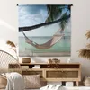 MuchoWow® Wandteppich Wandbehang Palme - Hängematte - Produktbild-Vorschau 6