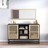 vidaXL Sideboard Schwarz 105x30x65 cm Holzwerkstoff Produktbild-Vorschau 1
