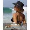 Damen Sonnenhut - Schwarz – Geflochtener Strandhut – Produktbild-Vorschau 7