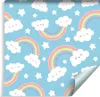 10m VLIES TAPETE Rolle Kinderzimmer Wolken und Regenbogen Produktbild-Vorschau 1