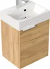WC ospiti Lavabo salvaspazio "Cubi 40 cm" Rovere oro Anteprima dell’immagine prodotto 11