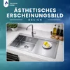 VBChome Lavello da cucina 78×49 cm in acciaio inossidabile Anteprima dell’immagine prodotto 7