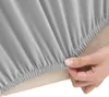 vidaXL Stretch Sofahusse 3-Sitzer Grau Polyester-Jersey Produktbild-Vorschau 3
