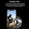 A smartphone displays a picture of a motocross rider, and a smartwatch next to it shows the same image on its screen. Produktbild-Vorschau