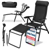 ELONEO Chaise de camping pliante avec repose-jambes Voir les images du produit 1