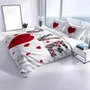 4-teiliges Bettwäsche-Set Love Herzen Mikrofaser 135x200 cm Produktbild-Vorschau 5
