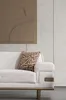 Hellgraue Sitzgarnitur Moderne Polster Stoff Couch Textil Produktbild-Vorschau 9