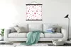 MuchoWow® Textilposter Erdbeere - Aquarell - Schablonen Produktbild-Vorschau 3