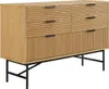 SalesFever Kommode breit | mit 6 Schubladen | MDF Eiche Produktbild-Vorschau 3