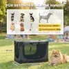 PawHut Hundebox faltbar Hundetransportbox mit Kissen aus Produktbild-Vorschau 3