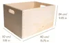 Creative Deco XXL Grote Platte Houten Krat-Doos Kist, 40 x Productafbeelding-voorbeeld 3