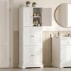 Armoire haute COSTWAY avec 6 portes, dimensions 60 x 30 x Voir les images du produit 2