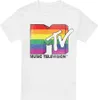 MTV - Tričko "Pride" pre mužov TV6303 (XXL) (Biela) Náhľad obrázku produktu 1