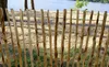 Staketenzaun Holzzaun 120cm Höhe  Haselnuss Zaun 5m Länge, Produktbild-Vorschau 3