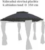 Wasserabweisendes Pavillon-Ersatzdach Ø 3,5m beige, rot, Produktbild-Vorschau 2