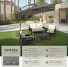 Parasol APOLLON avec manivelle 2,5 x 2,5 m - gris clair Voir les images du produit 2
