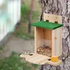 Relaxdays Eichhörnchen Futterhaus, Holz, Produktbild-Vorschau 5